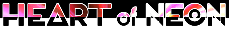 HEART OF NEON poster logo
